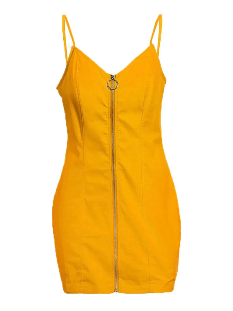 Bad Romance Riley Ring - Zip Mini Dress - Lustreve