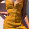 Bad Romance Riley Ring - Zip Mini Dress - Lustreve