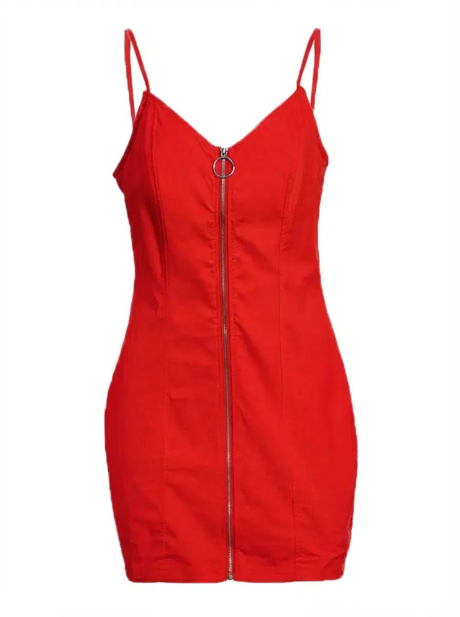 Bad Romance Riley Ring - Zip Mini Dress - Lustreve