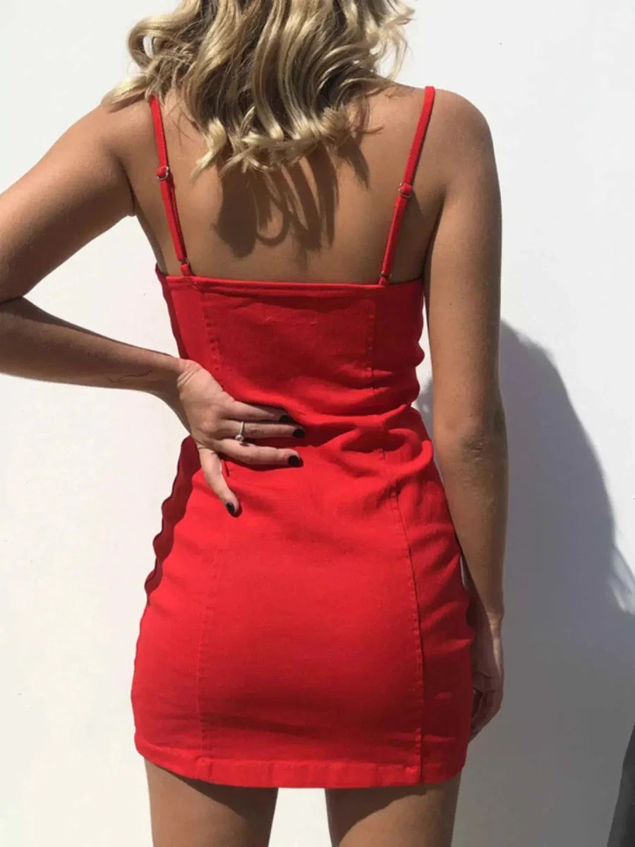 Bad Romance Riley Ring - Zip Mini Dress - Lustreve