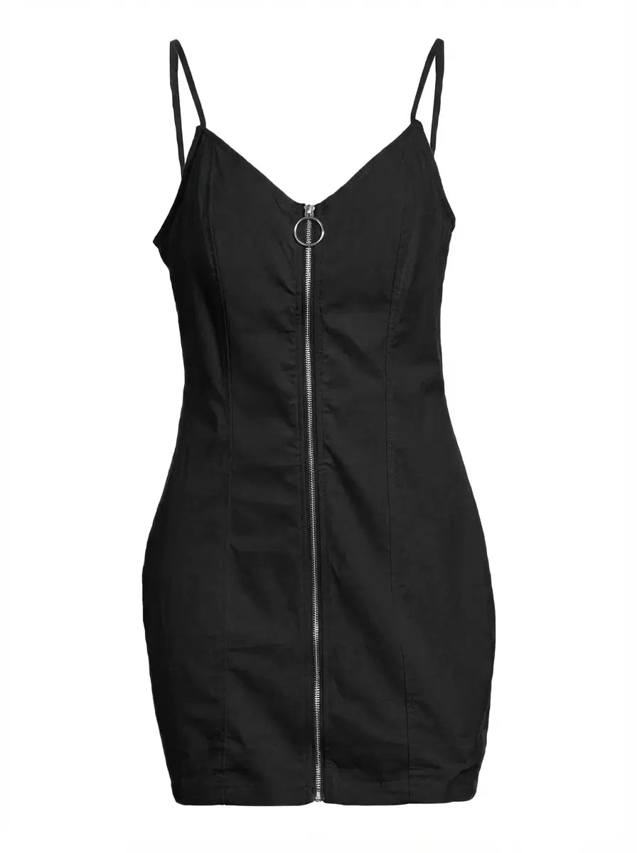 Bad Romance Riley Ring - Zip Mini Dress - Lustreve