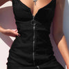 Bad Romance Riley Ring - Zip Mini Dress - Lustreve
