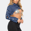 Bare Minimum Cropped Denim Bolero - Lustreve