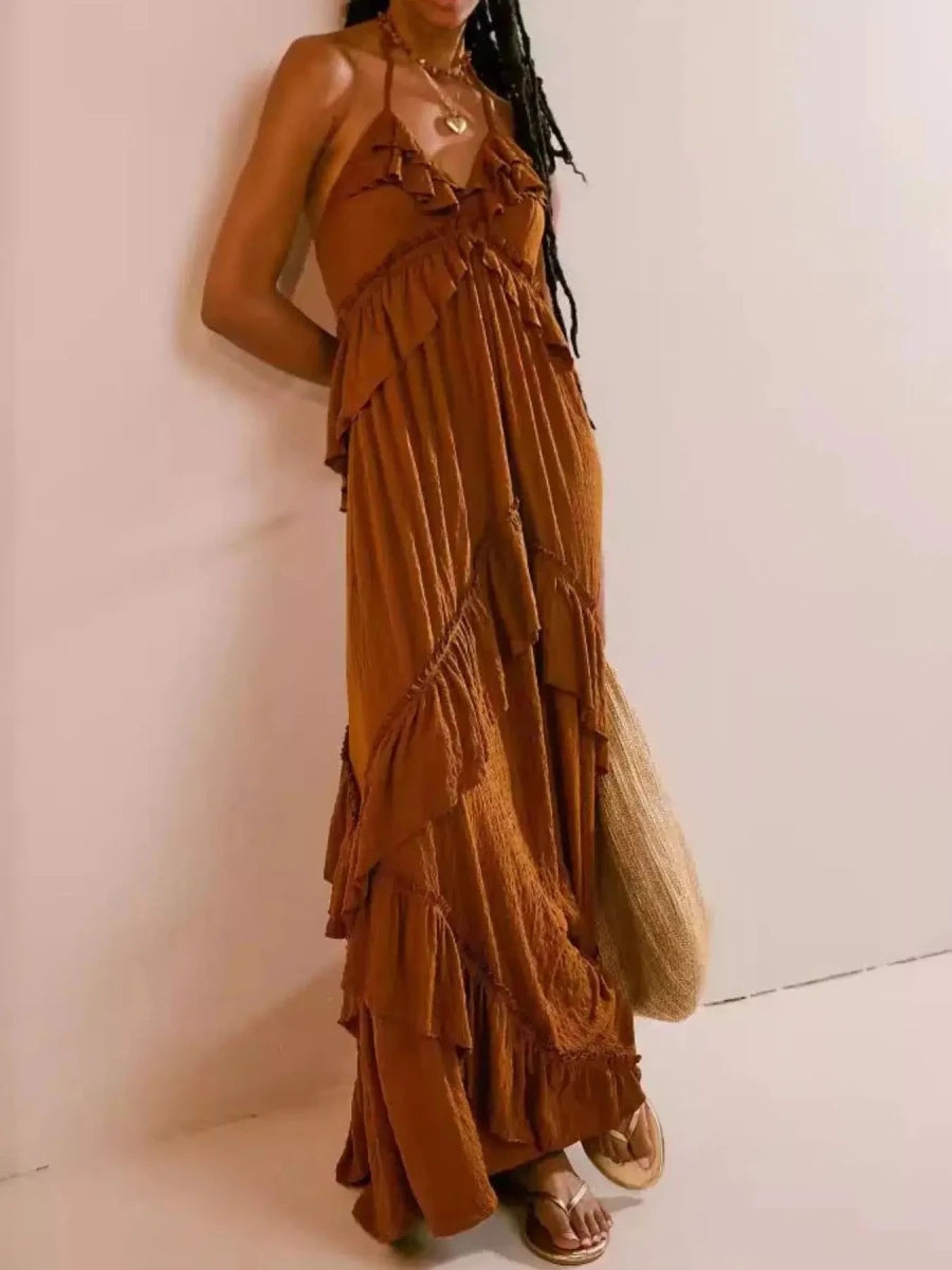 Barefoot Luxury Tiered Maxi Dress - Lustreve