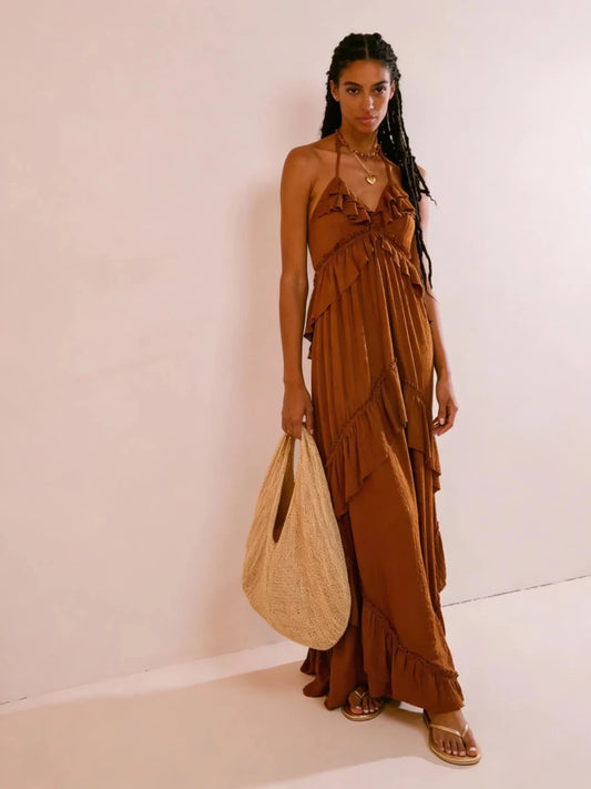 Barefoot Luxury Tiered Maxi Dress - Lustreve