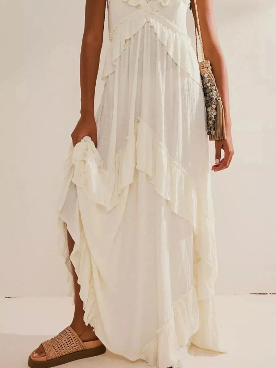 Barefoot Luxury Tiered Maxi Dress - Lustreve