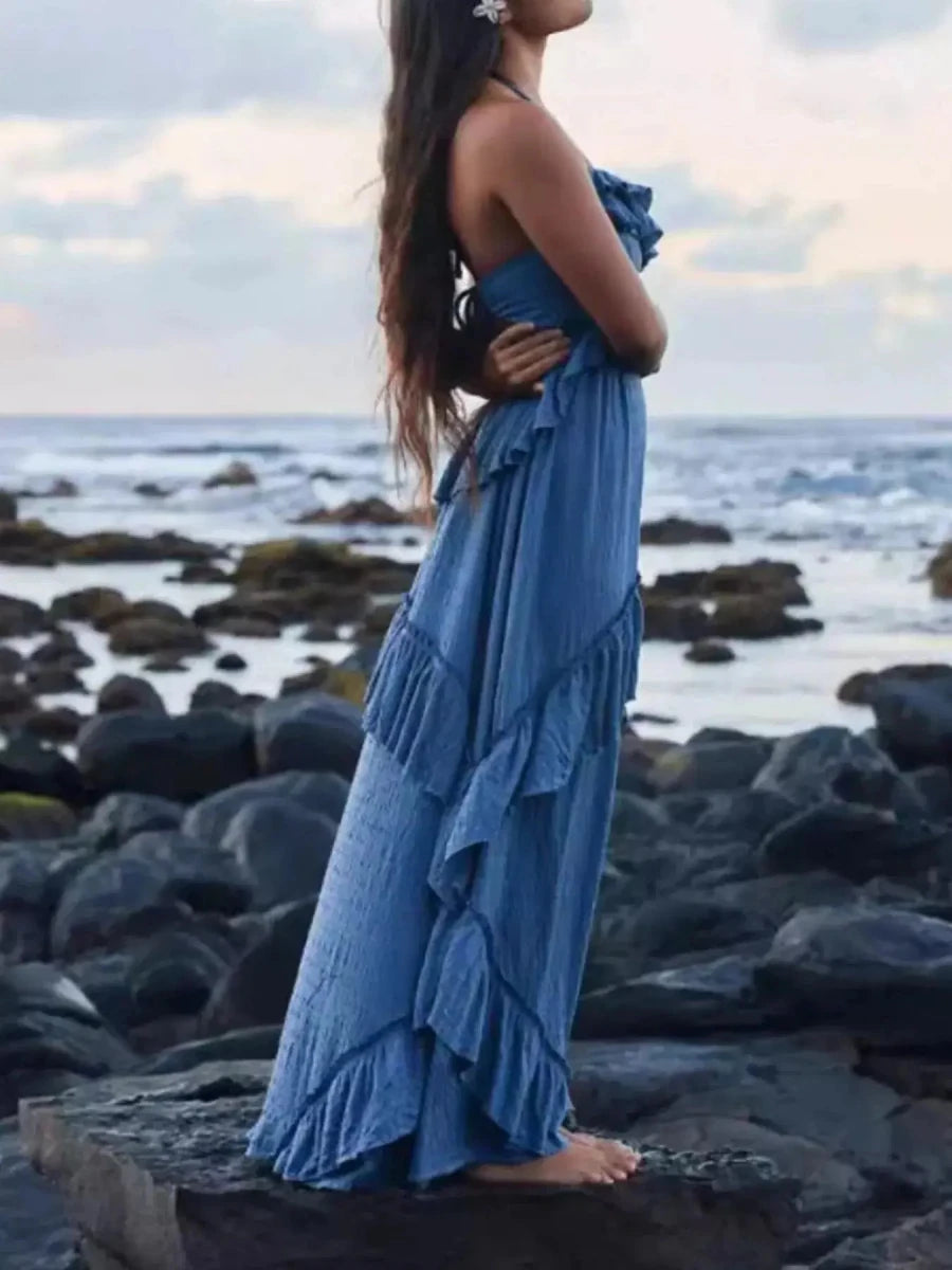 Barefoot Luxury Tiered Maxi Dress - Lustreve