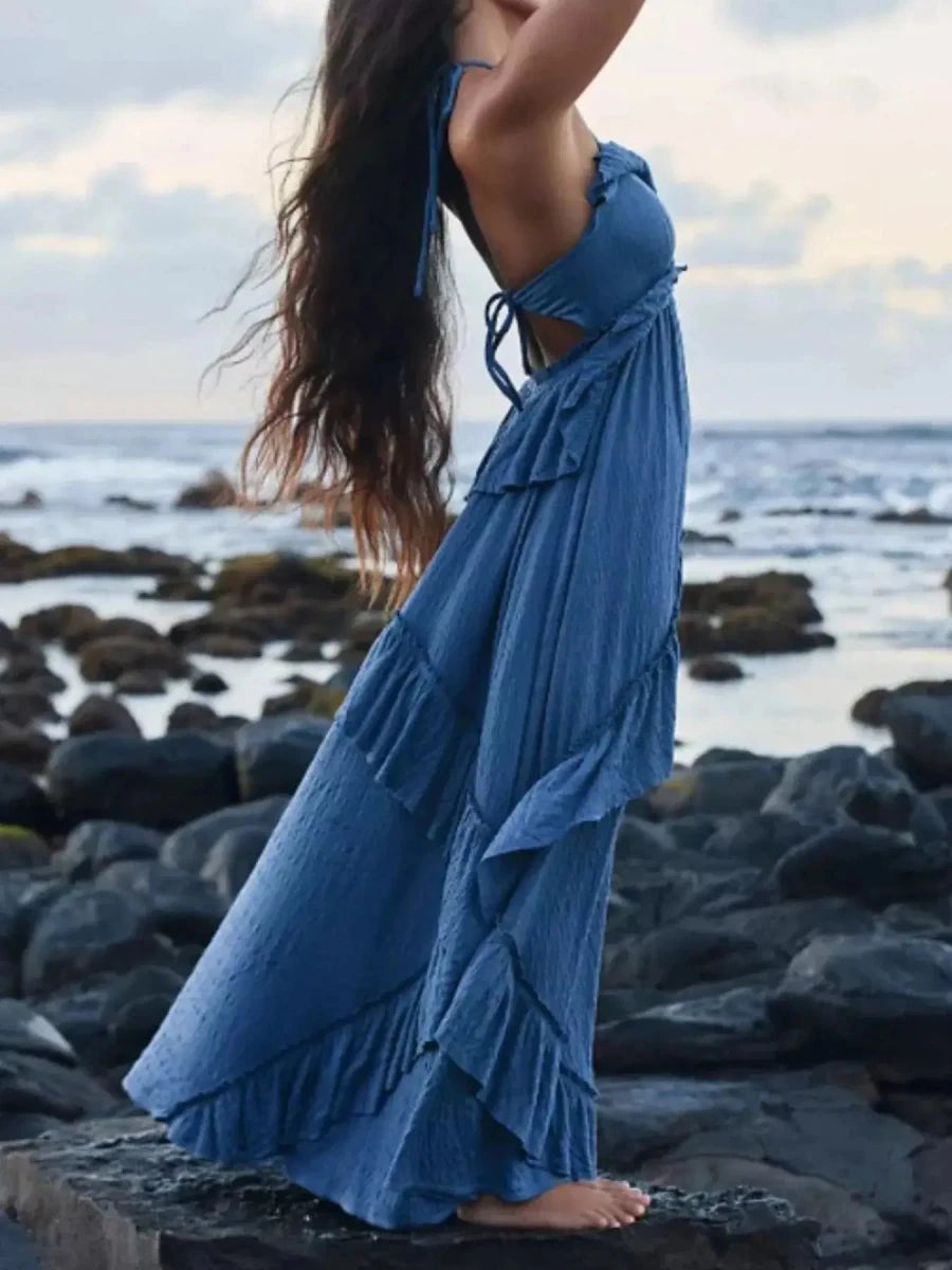 Barefoot Luxury Tiered Maxi Dress - Lustreve