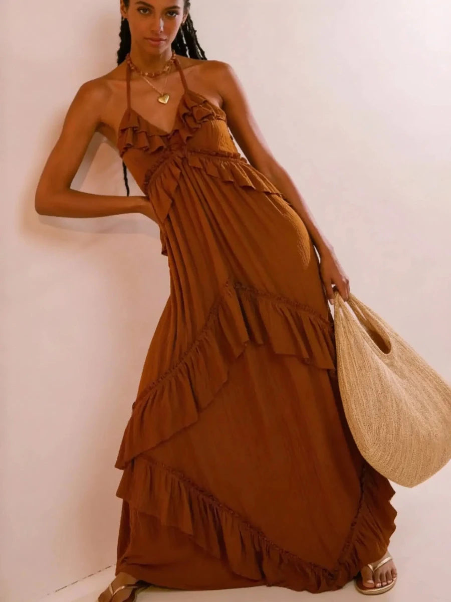 Barefoot Luxury Tiered Maxi Dress - Lustreve