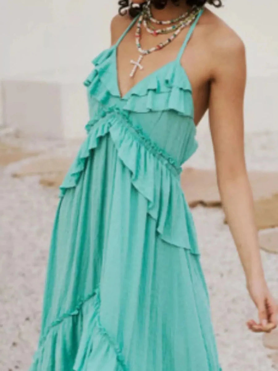 Barefoot Luxury Tiered Maxi Dress - Lustreve