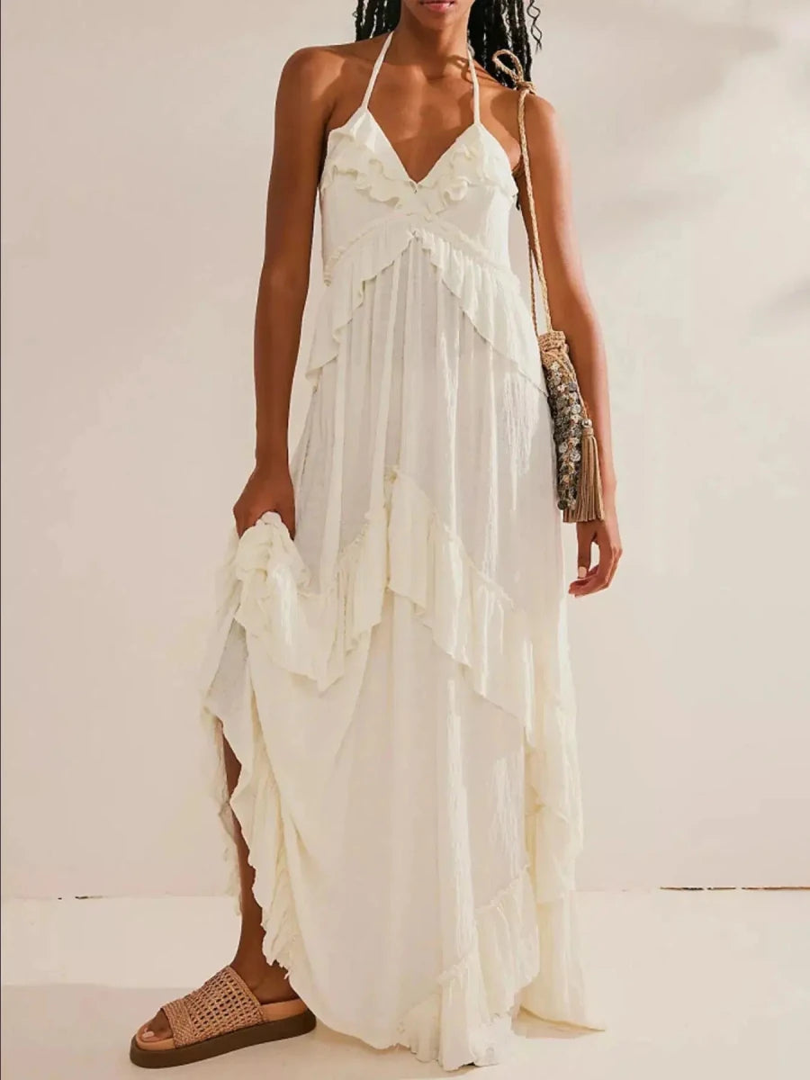 Barefoot Luxury Tiered Maxi Dress - Lustreve