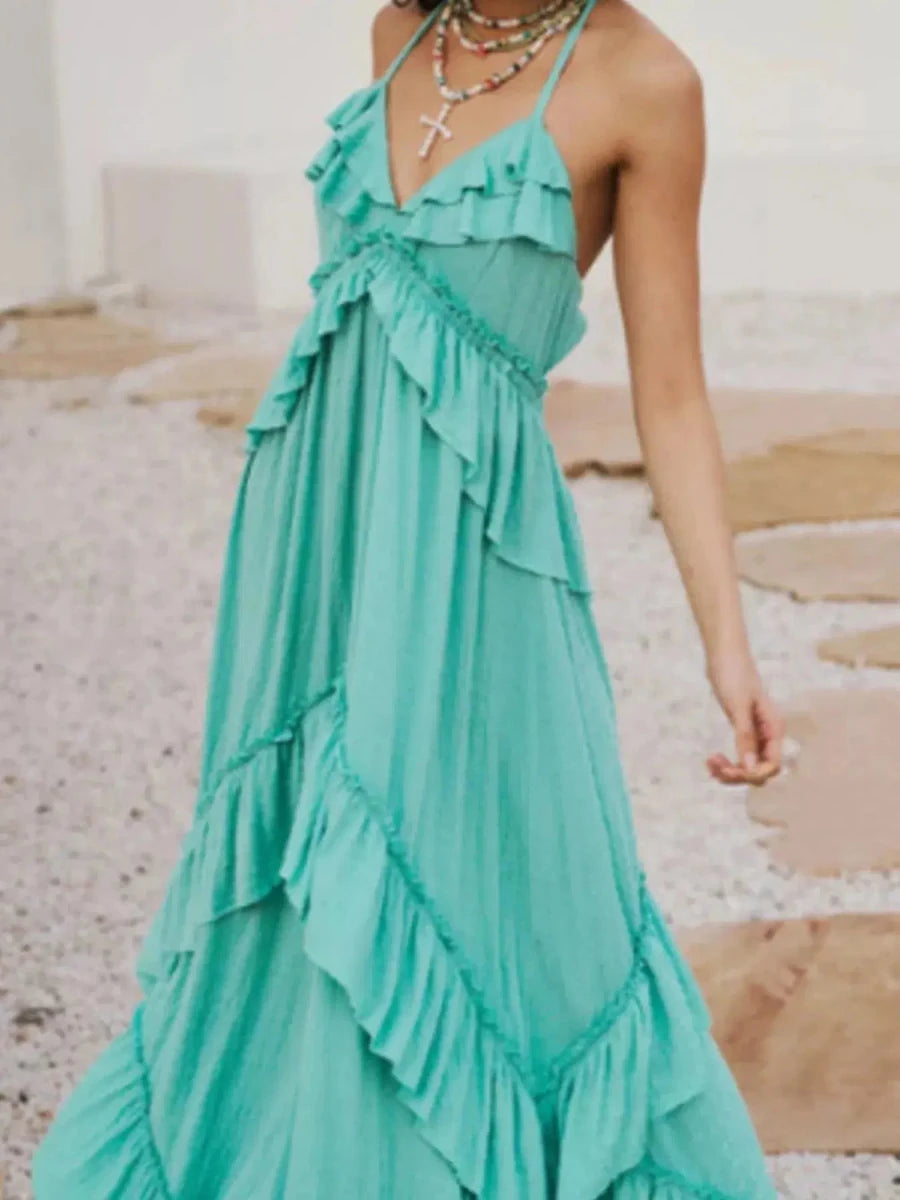Barefoot Luxury Tiered Maxi Dress - Lustreve