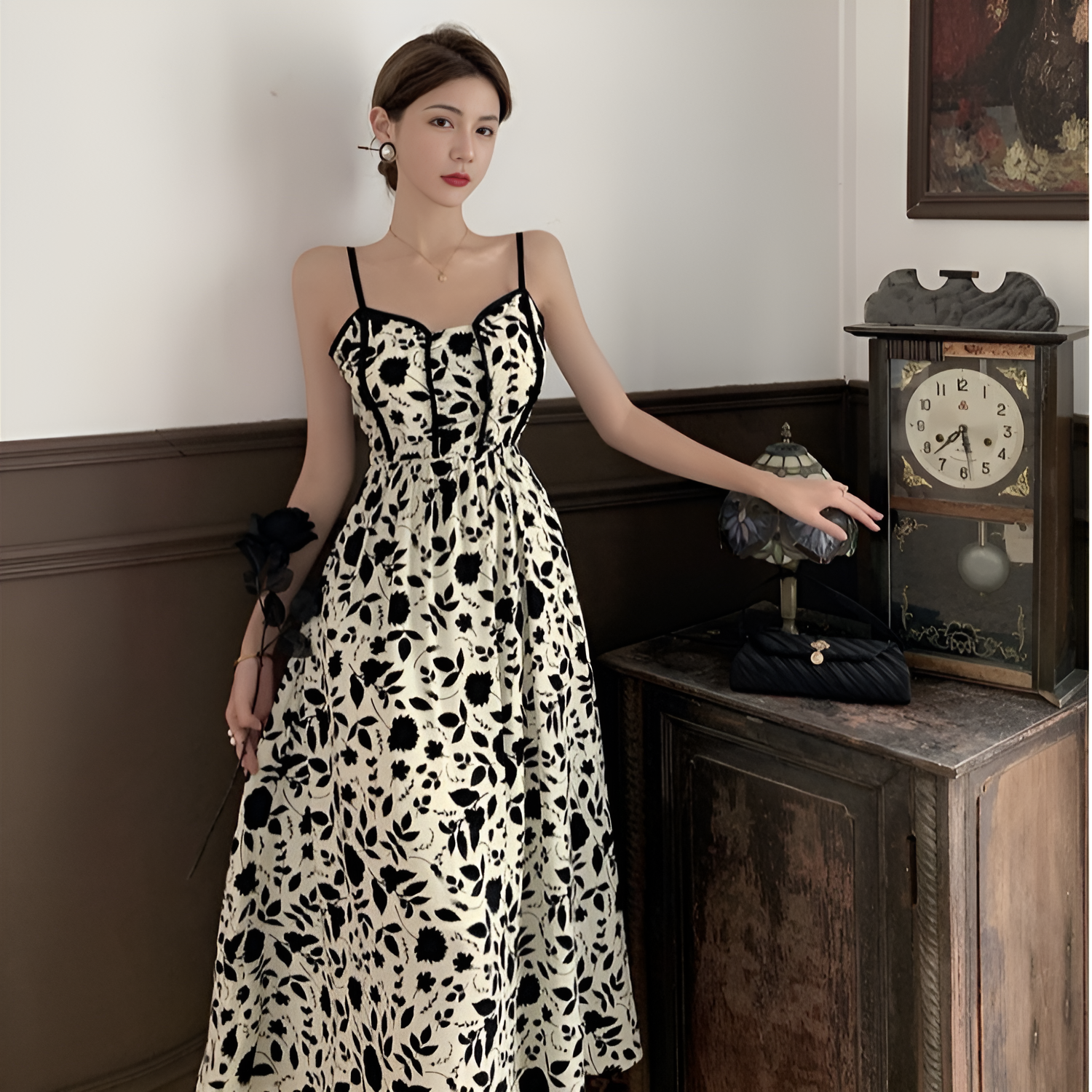 Wildflower Reverie A-Linien-Maxikleid