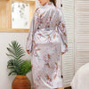 Late Night Bloom Luxe Floral Robe - Curve