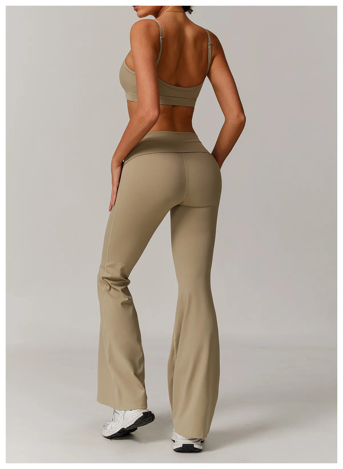 Leggings taille haute à plis