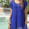 Crochet Trim Beach Cover Up Dress