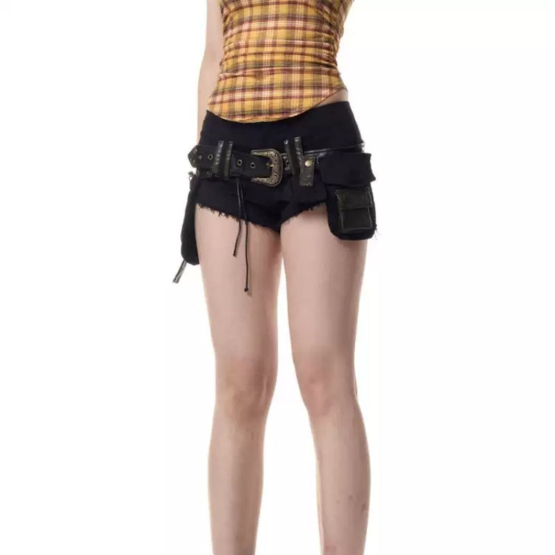 City Edge Brown Retro Shorts