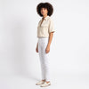 Understated Collared V-neck Top