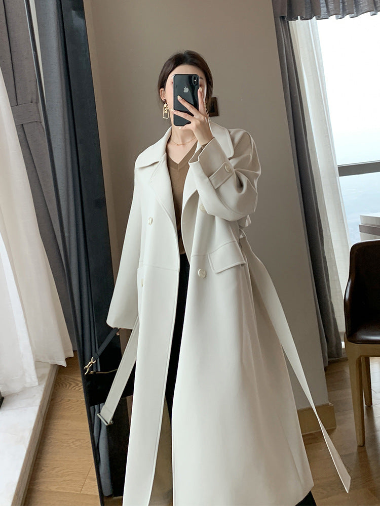White Windbreaker  Goddess   Long Coat