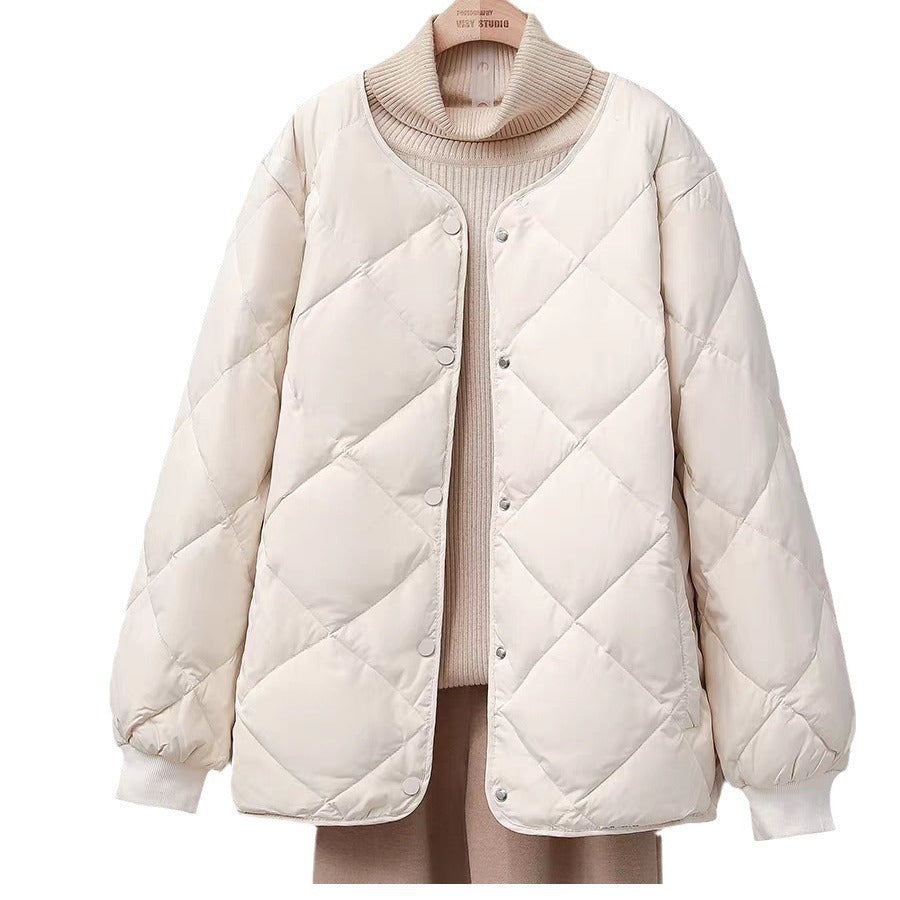 Rhombus Down  Quilted Jacket