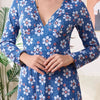 Bloom Where You’re Planted Floral Maxi Dress – Blue - Lustreve