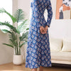 Bloom Where You’re Planted Floral Maxi Dress – Blue - Lustreve