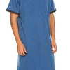 Boyfriend's Plus Size Contrast Trim Short Sleeve Lounge Tee Dress - Lustreve