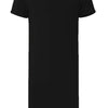 Boyfriend's Plus Size Contrast Trim Short Sleeve Lounge Tee Dress - Lustreve