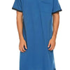 Boyfriend's Plus Size Contrast Trim Short Sleeve Lounge Tee Dress - Lustreve