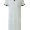 Boyfriend's Plus Size Contrast Trim Short Sleeve Lounge Tee Dress - Lustreve
