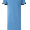 Boyfriend's Plus Size Contrast Trim Short Sleeve Lounge Tee Dress - Lustreve