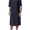 Boyfriends's Full Size Button Detail Short Sleeve Lounge Dress Plus Size - Lustreve