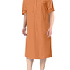 Boyfriends's Full Size Button Detail Short Sleeve Lounge Dress Plus Size - Lustreve
