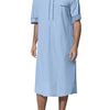 Boyfriends's Full Size Button Detail Short Sleeve Lounge Dress Plus Size - Lustreve