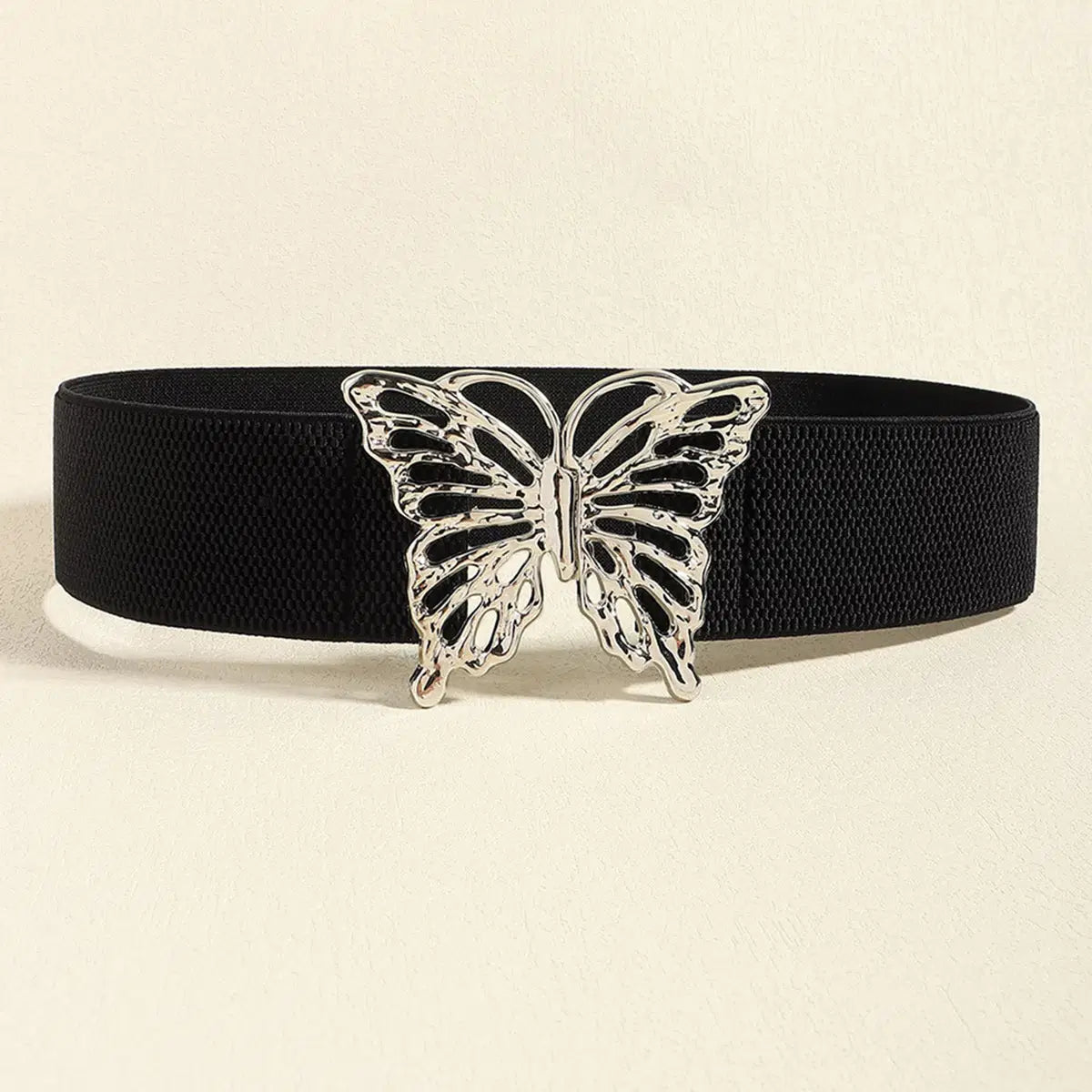 Butterfly Alloy Buckle Elastic Belt - Lustreve