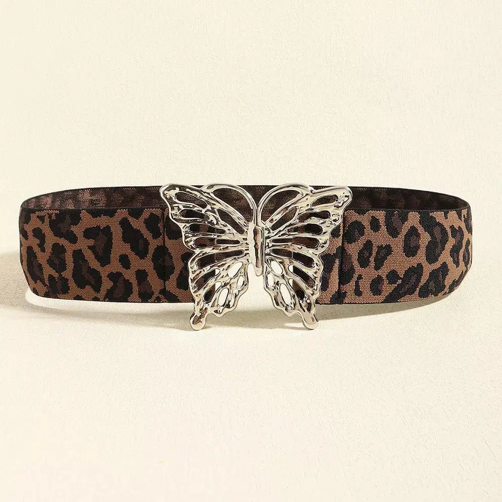 Butterfly Alloy Buckle Elastic Belt - Lustreve