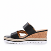 Jet Set Cork Open Toe Wedge Sandals