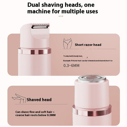 Dual-Head Electric Shaver for Women