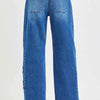 RISEN Elastic Band Slouchy Cropped Barrel with Star Patch