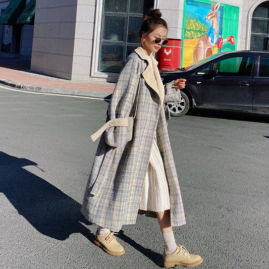 Bellany Blue Plaid Woolen Jacket