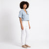 Understated Collared V-neck Top