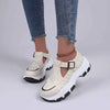 Round Toe Platform Sneakers