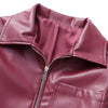 Cool And Wild Lapel Leather Biker's Jacket