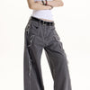 Raw Edge Attitude Wide Leg Pants