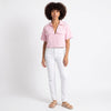 Understated Collared V-neck Top