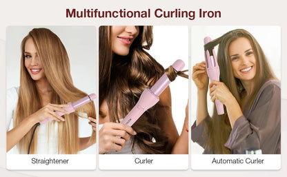 2-in-1 Automatic Hair Curler & Straightener