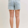 Judy Blue High-Waisted Rigid Magic Dad Short Wwith Cell Phone Back Pockets