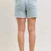 Judy Blue High-Waisted Rigid Magic Dad Short Wwith Cell Phone Back Pockets