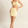 HYFVE Ruched Bra Top and Mini Skirt Set
