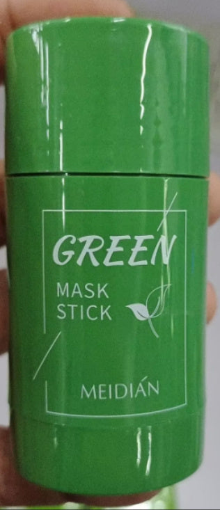 Cleansing Green Tea Mask Clay Stick - Oil Control, Anti-Acne, Whitening Seaweed Mask for Skin Care